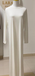 Beige Inner Dress Abaya