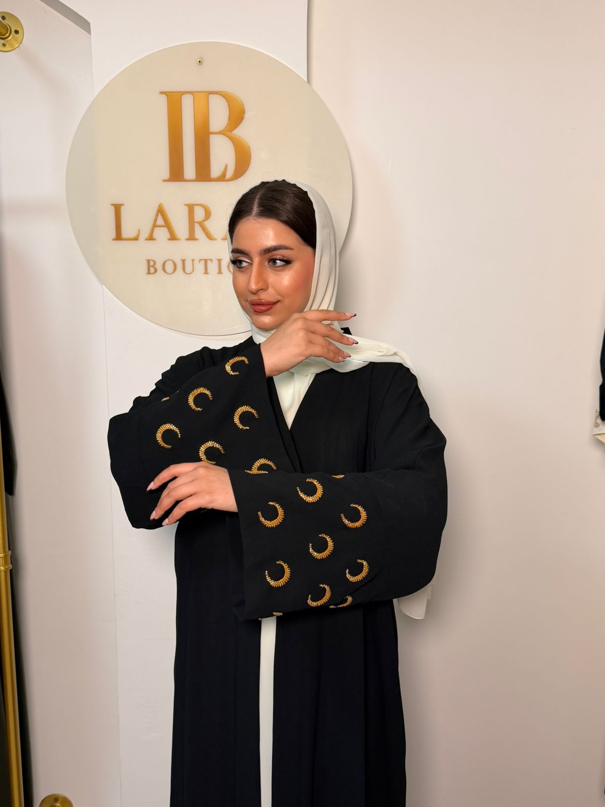 Black Gold Abaya - 2 Piece Set