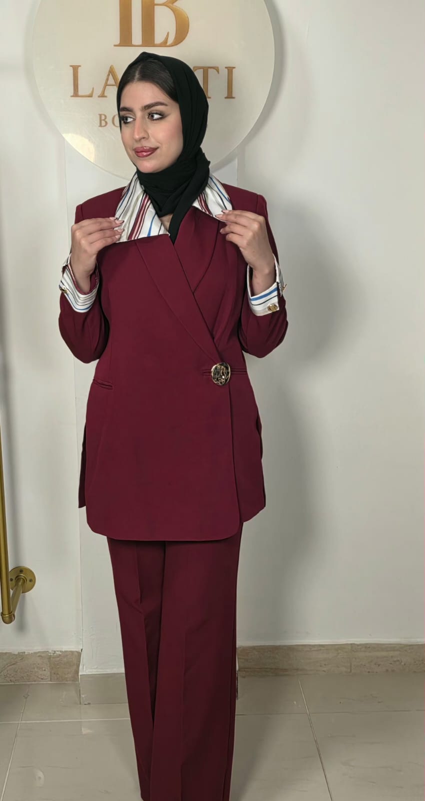 Signature Collar Blazer Set