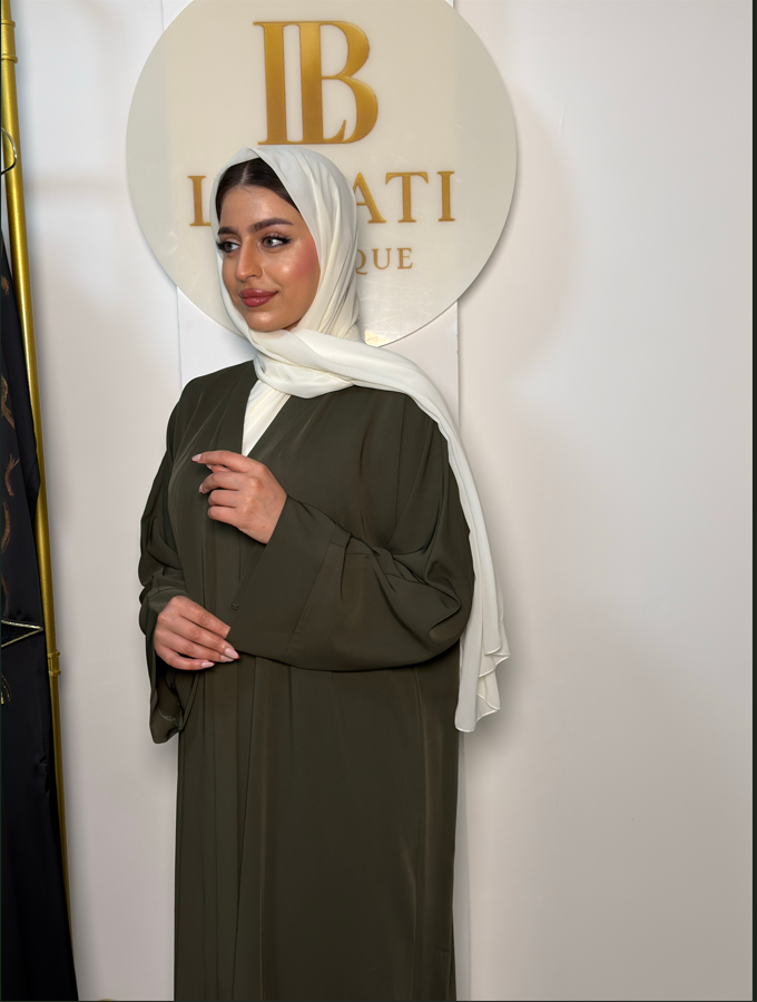 Olive Moon Abaya - 2 Piece Set